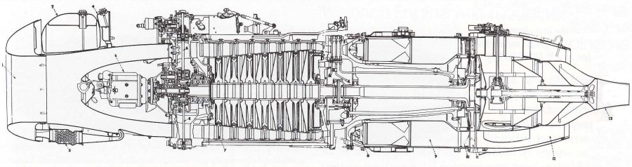Drawing of BMW 003